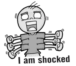 Six hand alien(English) sticker #6626523