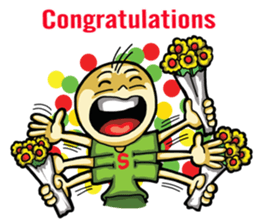 Six hand alien(English) sticker #6626524