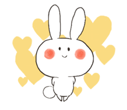 Pure White Baby Bunny sticker #6697600