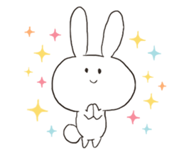 Pure White Baby Bunny sticker #6697607