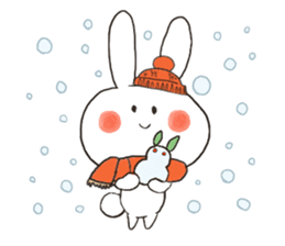 Pure White Baby Bunny sticker #6697619