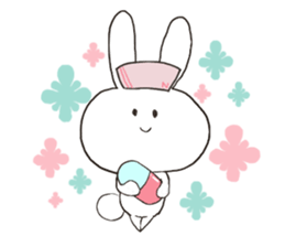 Pure White Baby Bunny sticker #6697622