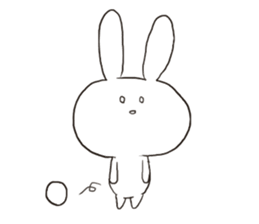 Pure White Baby Bunny sticker #6697624