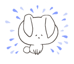 Pure White Baby Bunny sticker #6697629