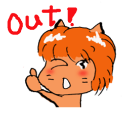 Is cat's?Baseball English sticker #6778237