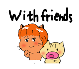 Is cat's?Baseball English sticker #6778244