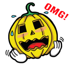 Trick or Treat (pumpkin)Halloween sticker #6930454