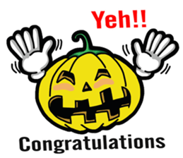 Trick or Treat (pumpkin)Halloween sticker #6930468