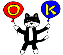 silver cat punch3 sticker #6947954