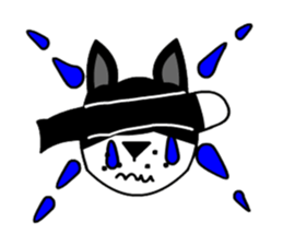 silver cat punch3 sticker #6947992