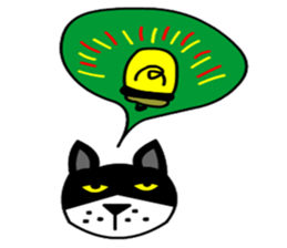 silver cat punch3 sticker #6948000