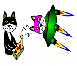 silver cat punch3 sticker #6948004