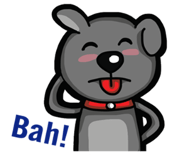 Black Bear (English) sticker #7031210