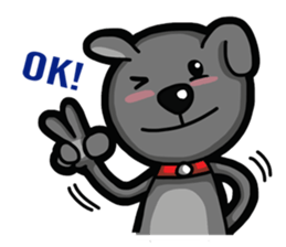 Black Bear (English) sticker #7031215