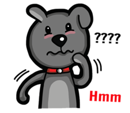 Black Bear (English) sticker #7031218