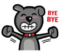 Black Bear (English) sticker #7031220