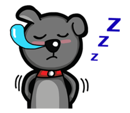 Black Bear (English) sticker #7031221