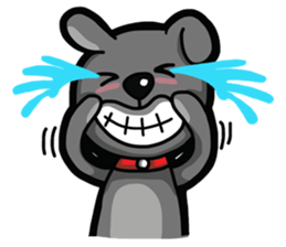 Black Bear (English) sticker #7031225