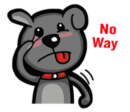 Black Bear (English) sticker #7031227