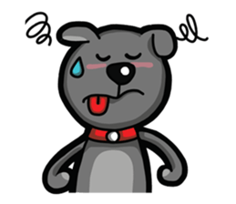 Black Bear (English) sticker #7031228