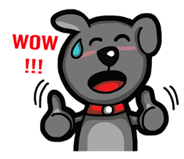 Black Bear (English) sticker #7031230