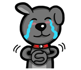 Black Bear (English) sticker #7031236