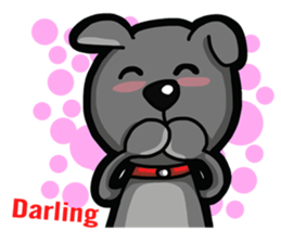 Black Bear (English) sticker #7031237