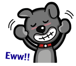 Black Bear (English) sticker #7031242