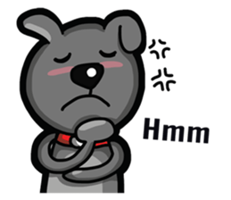 Black Bear (English) sticker #7031243