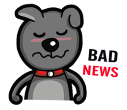 Black Bear (English) sticker #7031245