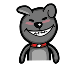 Black Bear (English) sticker #7031247