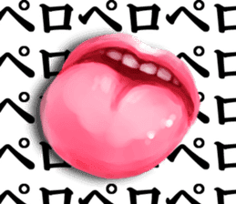 Pink lips!2 sticker #7080969