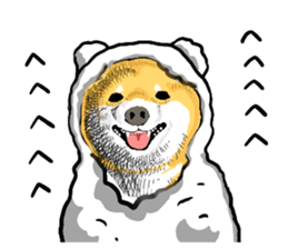 wig dog sticker #7162067