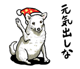 wig dog sticker #7162077