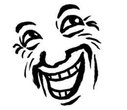 Mischievous face sticker #7183674