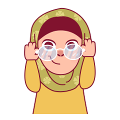 Jihab - Muslim - Girl Sticker Set