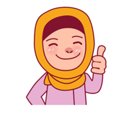 Jihab - Muslim - Girl Sticker Set sticker #7225320