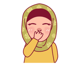Jihab - Muslim - Girl Sticker Set by Sanook Stickers