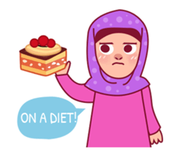 Jihab - Muslim - Girl Sticker Set sticker #7225323