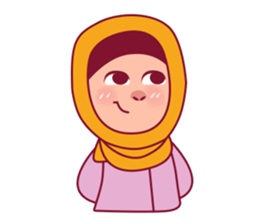Jihab - Muslim - Girl Sticker Set sticker #7225324