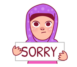 Jihab - Muslim - Girl Sticker Set sticker #7225327