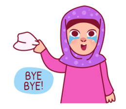 Jihab - Muslim - Girl Sticker Set sticker #7225332
