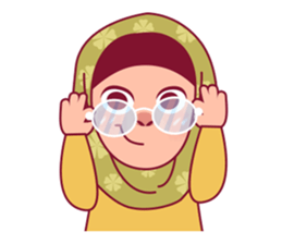 Jihab - Muslim - Girl Sticker Set sticker #7225333