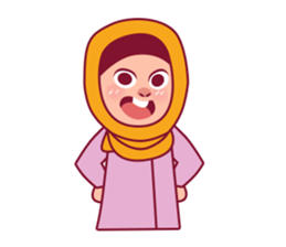Jihab - Muslim - Girl Sticker Set sticker #7225334