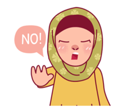 Jihab - Muslim - Girl Sticker Set sticker #7225336