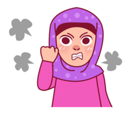Jihab - Muslim - Girl Sticker Set sticker #7225337