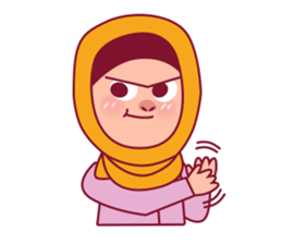 Jihab - Muslim - Girl Sticker Set sticker #7225339