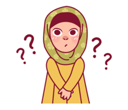 Jihab - Muslim - Girl Sticker Set sticker #7225341