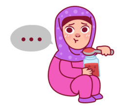 Jihab - Muslim - Girl Sticker Set sticker #7225342