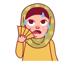 Jihab - Muslim - Girl Sticker Set sticker #7225343